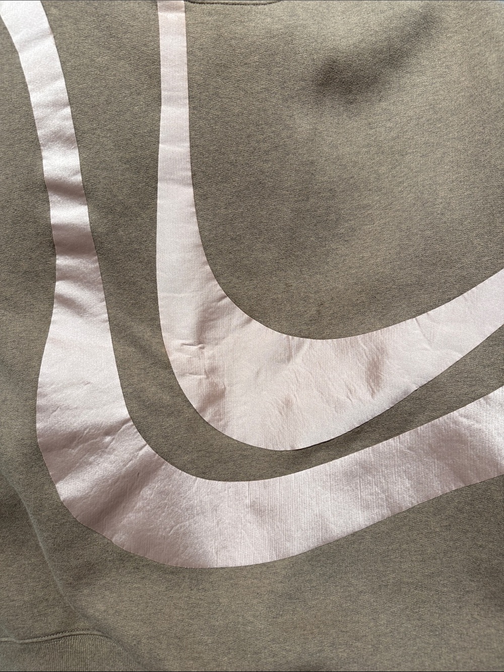 Acne studios taupe / dark oatmeal Sweatshirt with Pale Pink Graphic